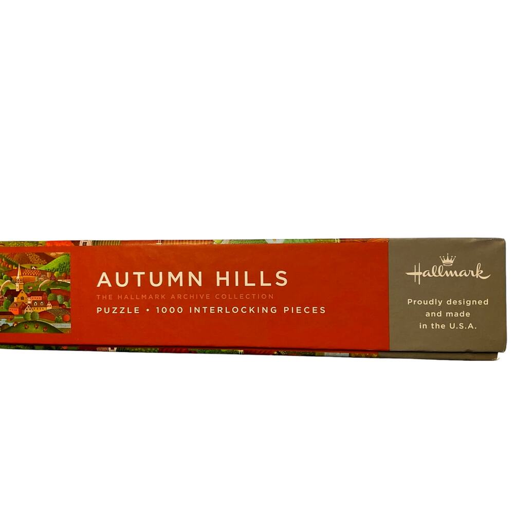 Puzzle Hallmark Autumn Hills 1000 Pcs Made in USA New in Box - Picture 4 of 6